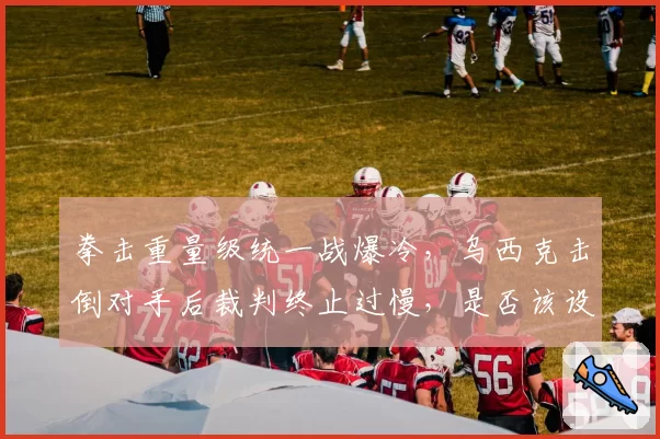 拳击重量级统一战爆冷，乌西克击倒对手后裁判终止过慢，是否该设立专职医护监督？