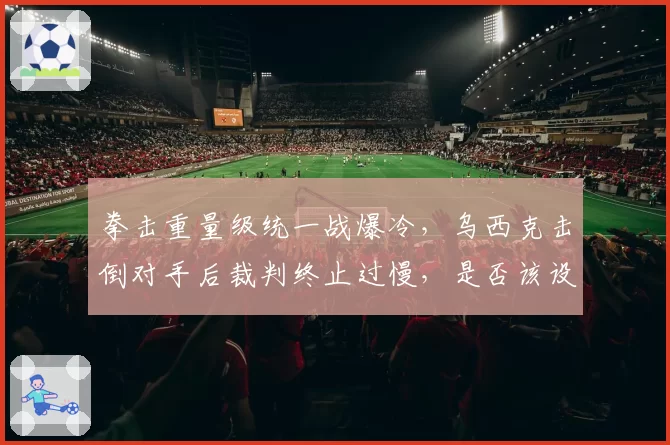拳击重量级统一战爆冷，乌西克击倒对手后裁判终止过慢，是否该设立专职医护监督？